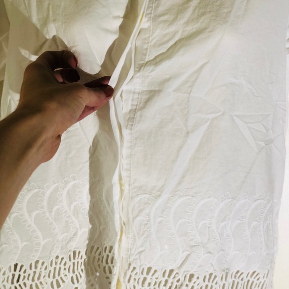 J crew white label feminine white buttondown shirt - Picture 7 of 8